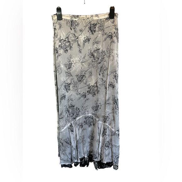 Shelly & Arnold Vtg Reversible Long Floral Boho Festival Feminine Maxi Skirt M - Picture 3 of 13
